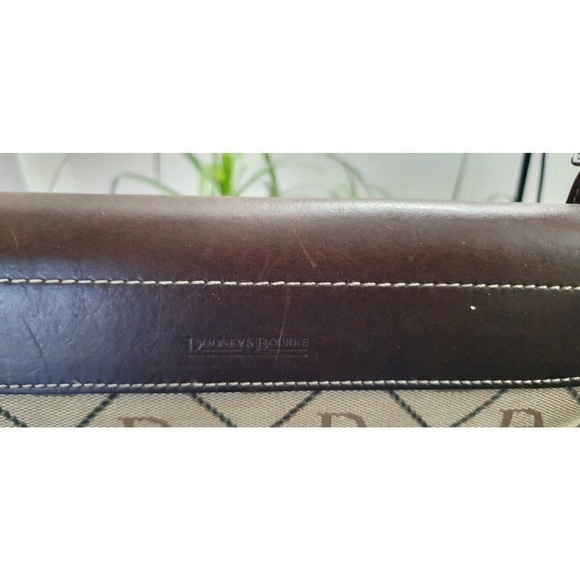 Dooney and Bourke Vintage Canvas and Leather Logo Bag - Picture 9 of 13